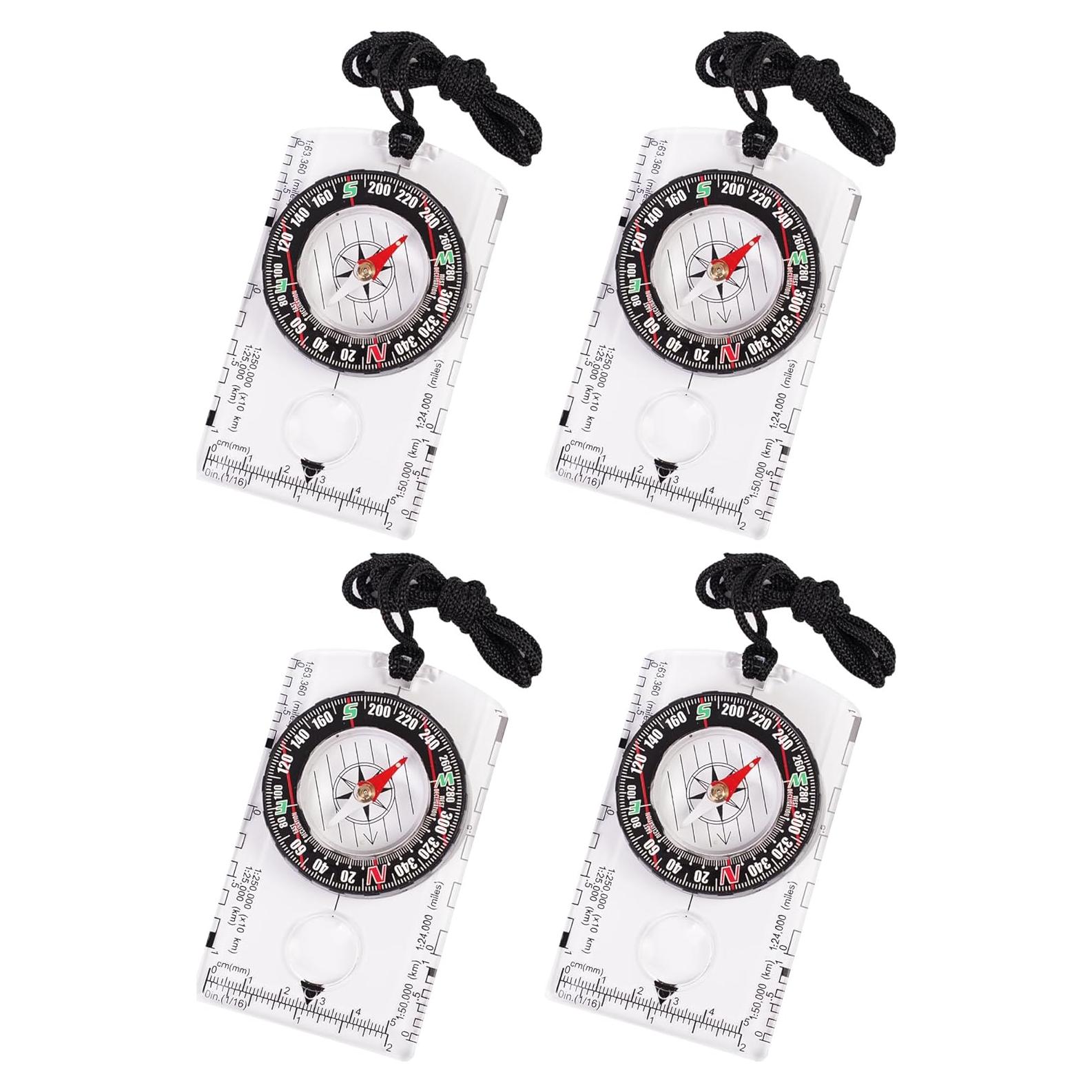 Brújula Exterior Multifuncional RLXMARTD 4 Pcs con Regla