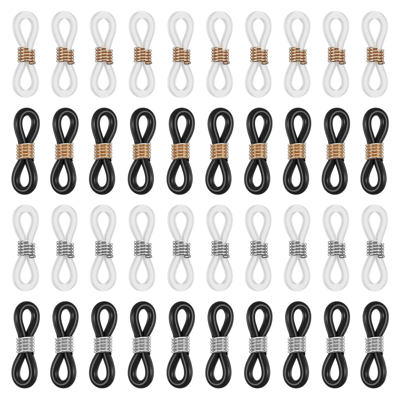 Extremos de Cadena para Gafas FdcLixuvol 40 Piezas Silicona Antideslizante