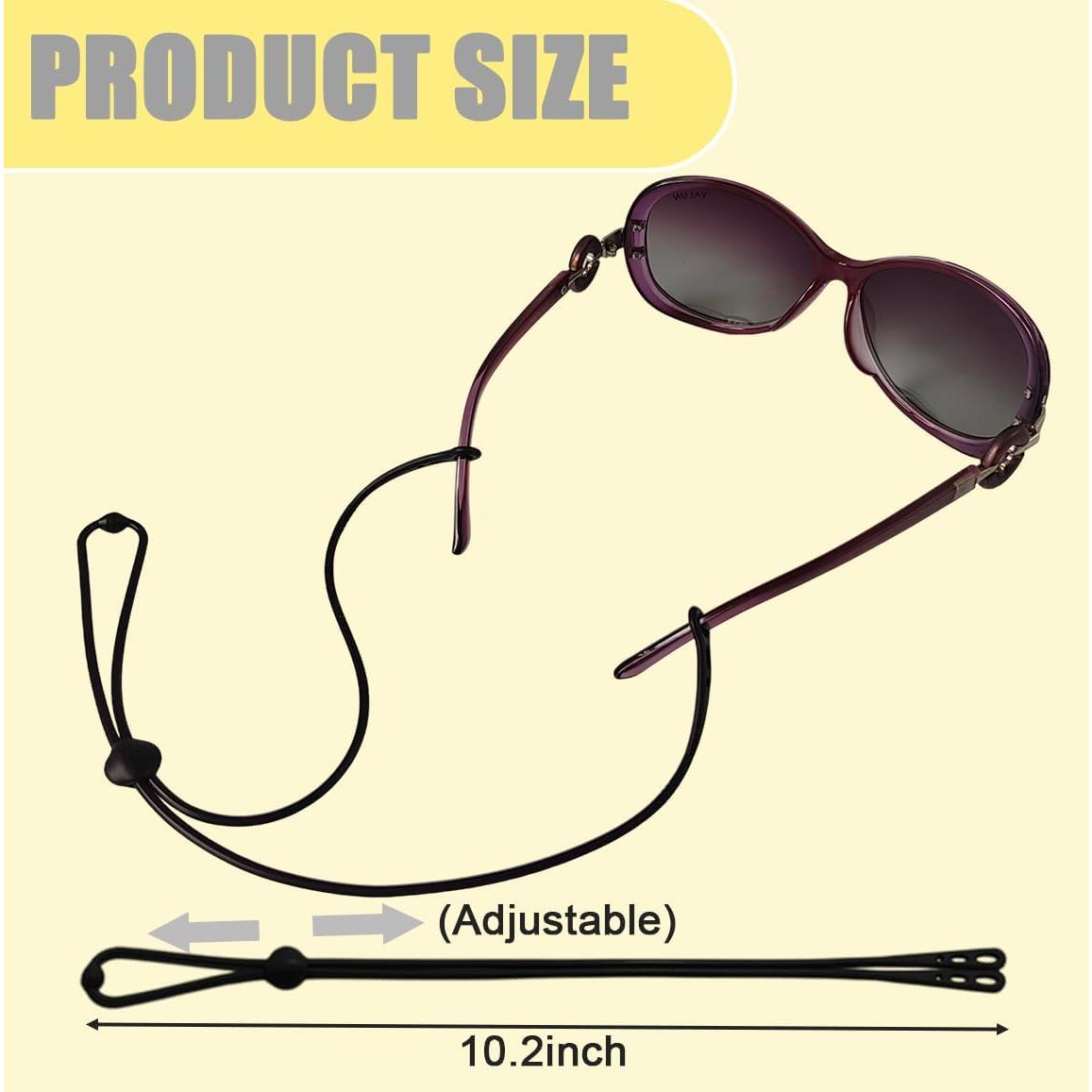 Correa Ajustable para Gafas 8Pcs Silicona Unisex - Marrón y Negro