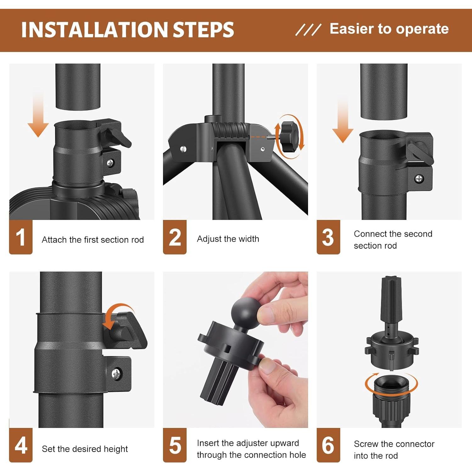 Soporte de Peluca Trípode Womnwomn Ajustable 95-127 cm