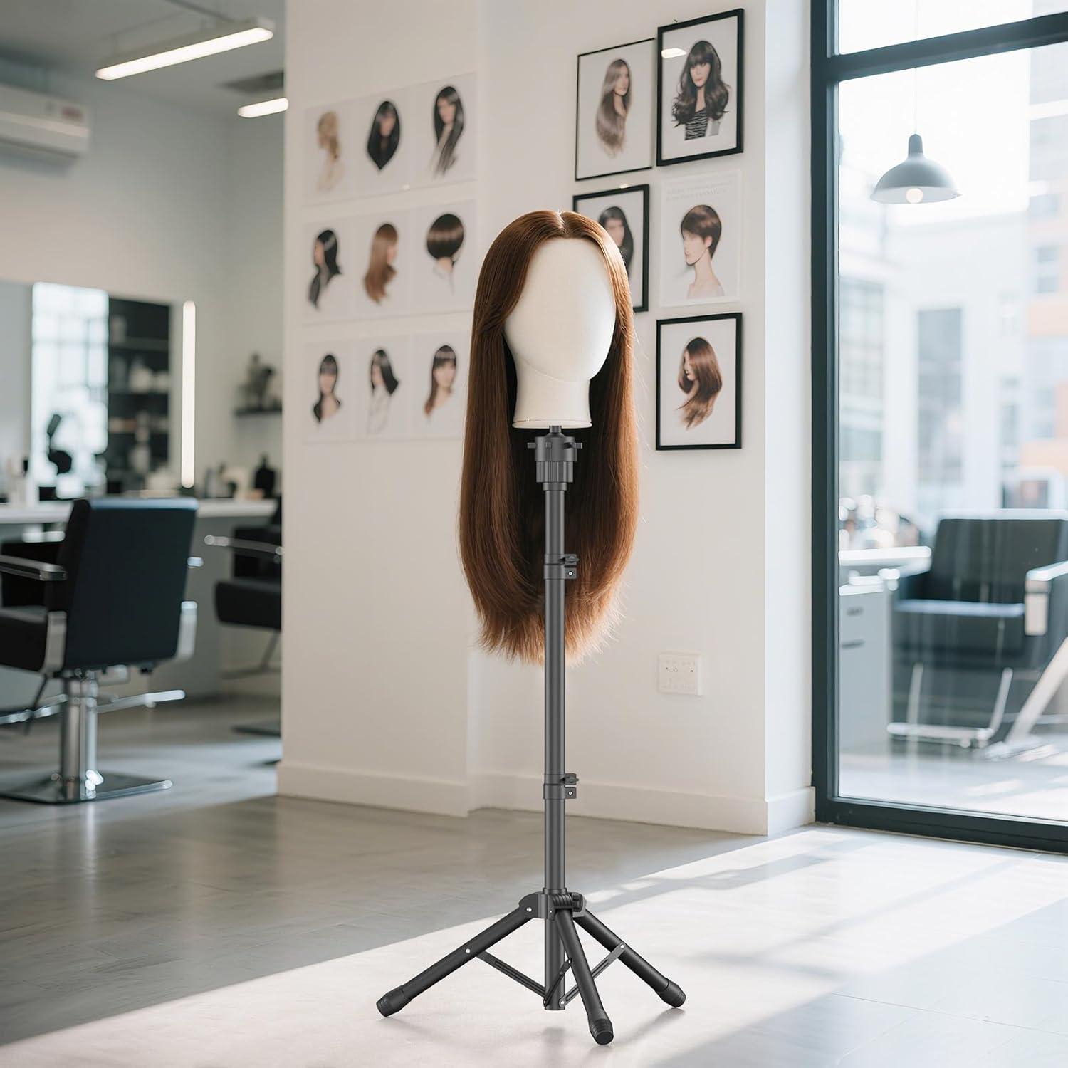 Soporte de Peluca Trípode Womnwomn Ajustable 95-127 cm