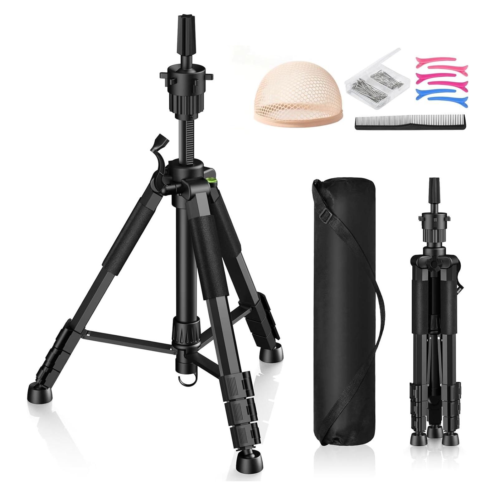 Soporte de Peluca Trípode Retbtnm Ajustable 54 cm Metal