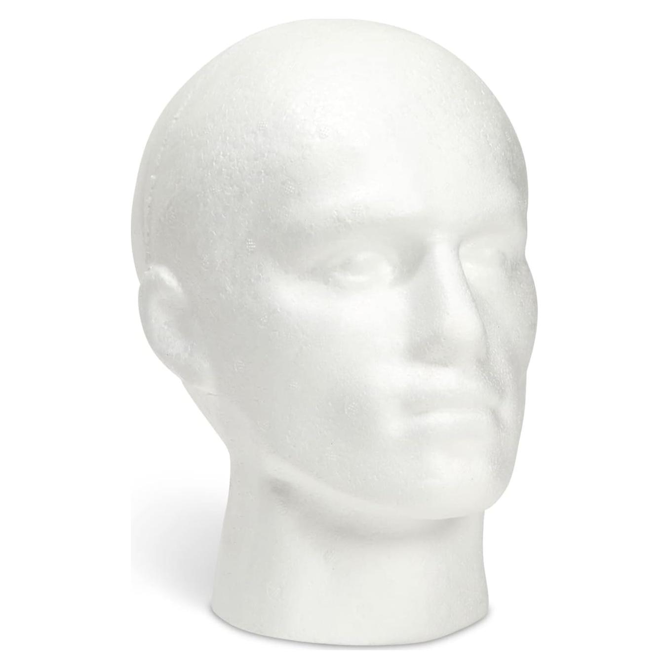 Cabeza de Maniquí Juvale para Pelucas y Sombreros - Blanca 23.5x17.8x27.9 cm