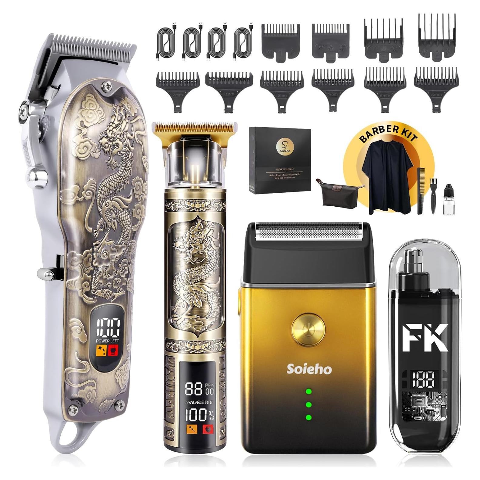 Juego de Cortapelos Profesional Soieho 4 en 1 Inalámbrico