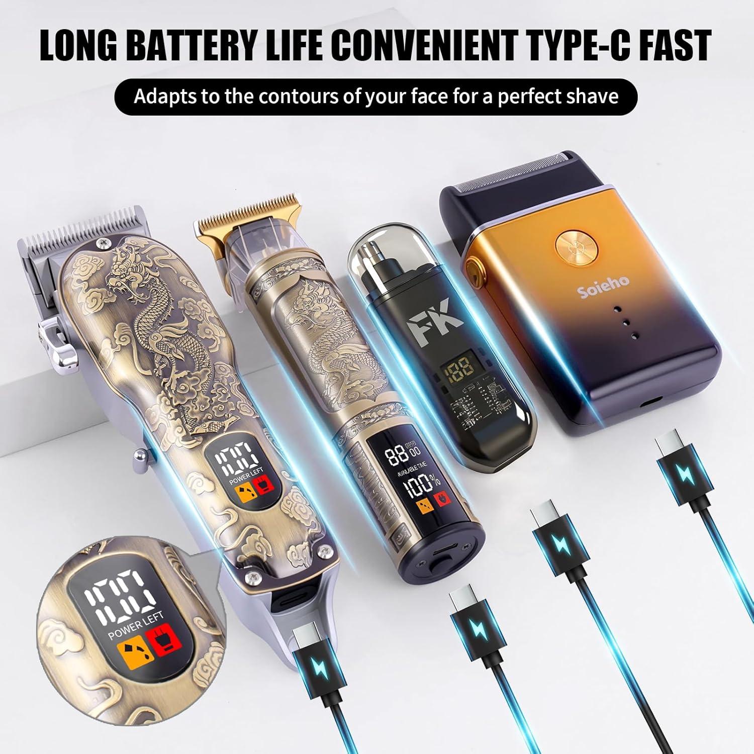 Juego de Cortapelos Profesional Soieho 4 en 1 Inalámbrico