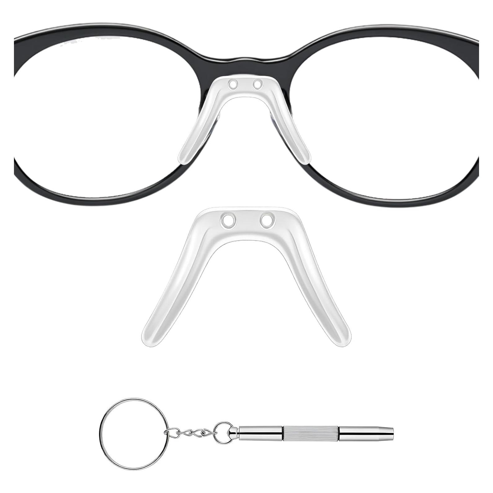 Almohadillas para nariz de gafas Jxiwfvl - 2 pcs antideslizantes