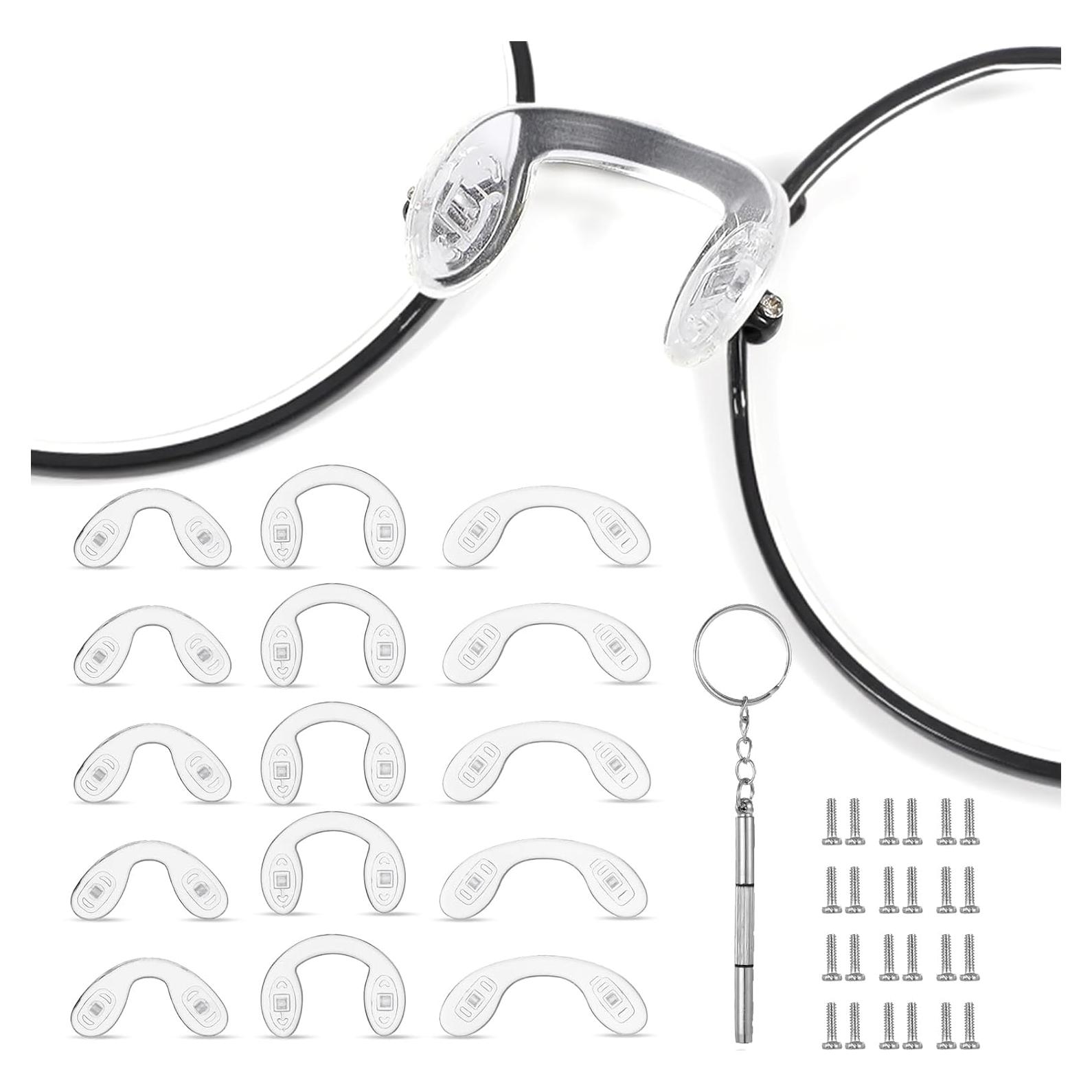 Almohadillas de nariz de silicona XLIUAX 15 piezas antideslizantes