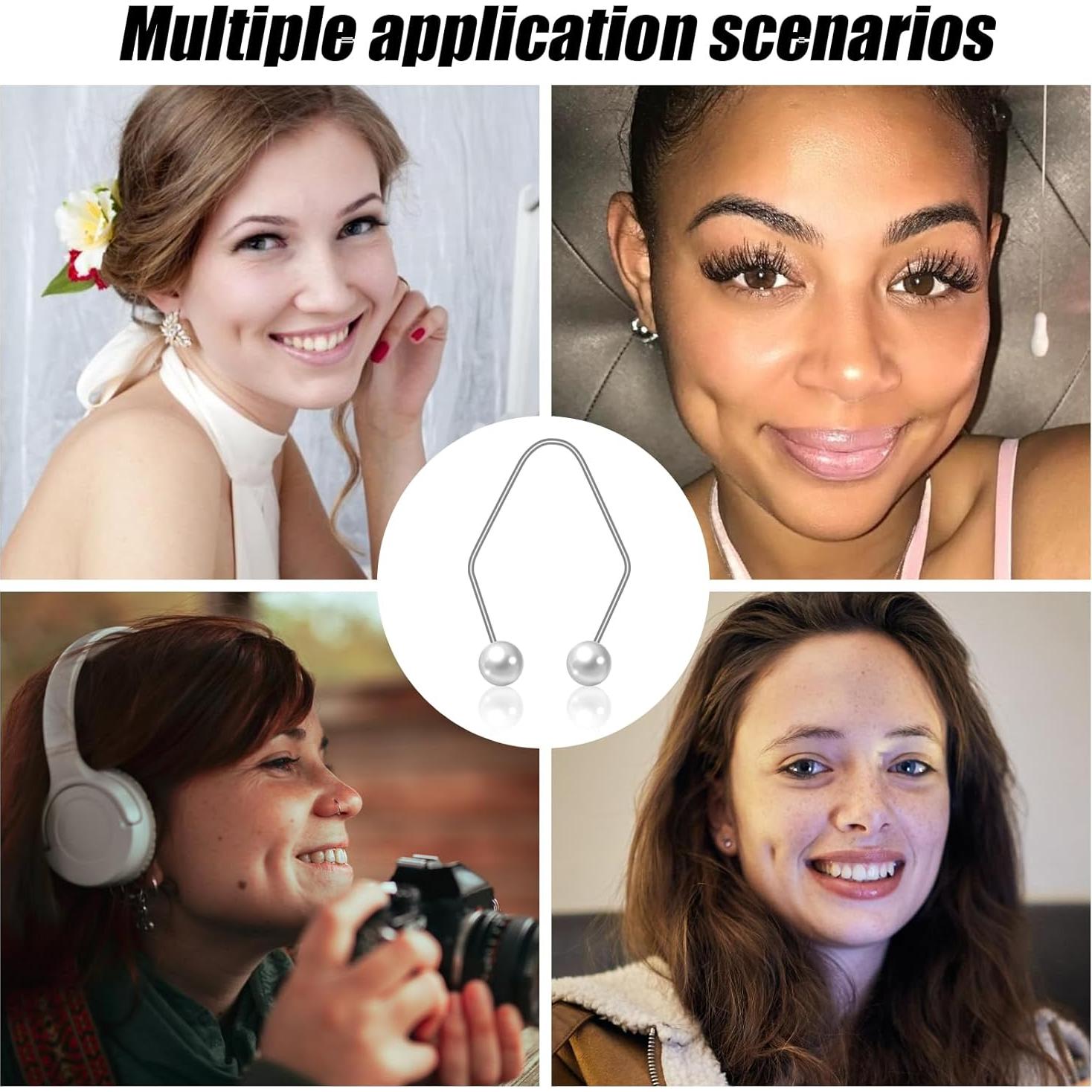 Creador de Hoyuelos para Mejillas Vodolo - 4 Piezas, Blanco