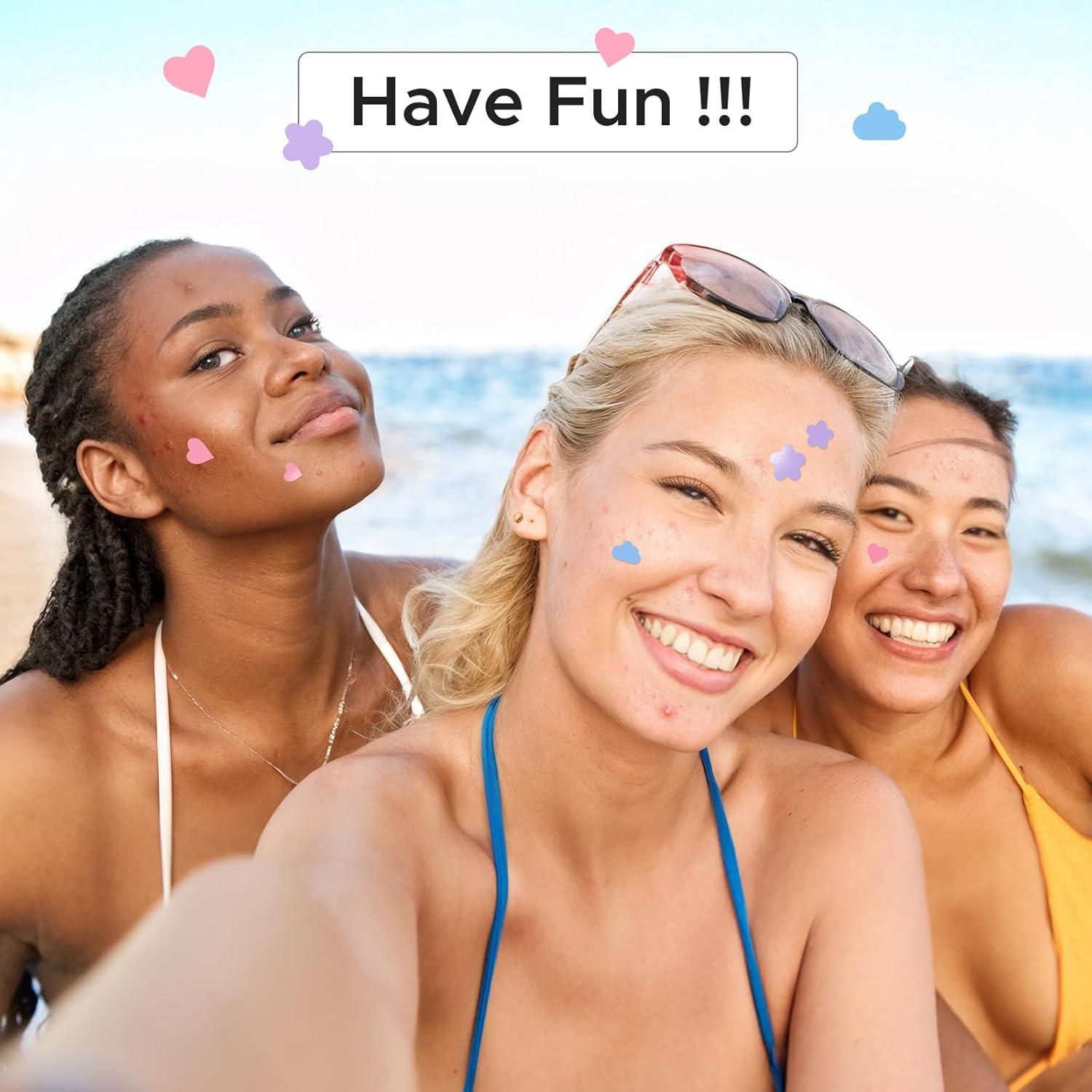 Parche Hidrocoloide para Acné LitBear 252 Puntos Coloridos