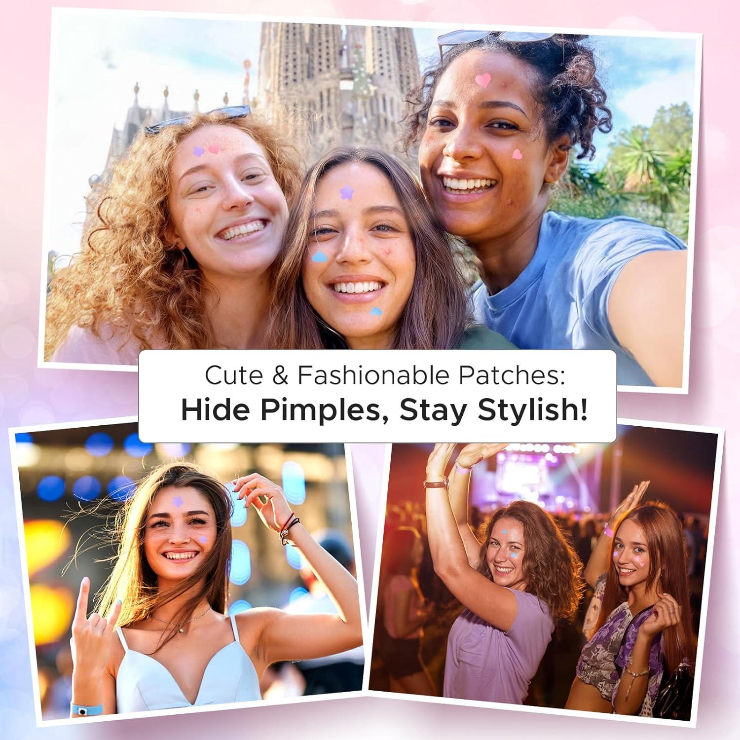 Parche Hidrocoloide para Acné LitBear 252 Puntos Coloridos