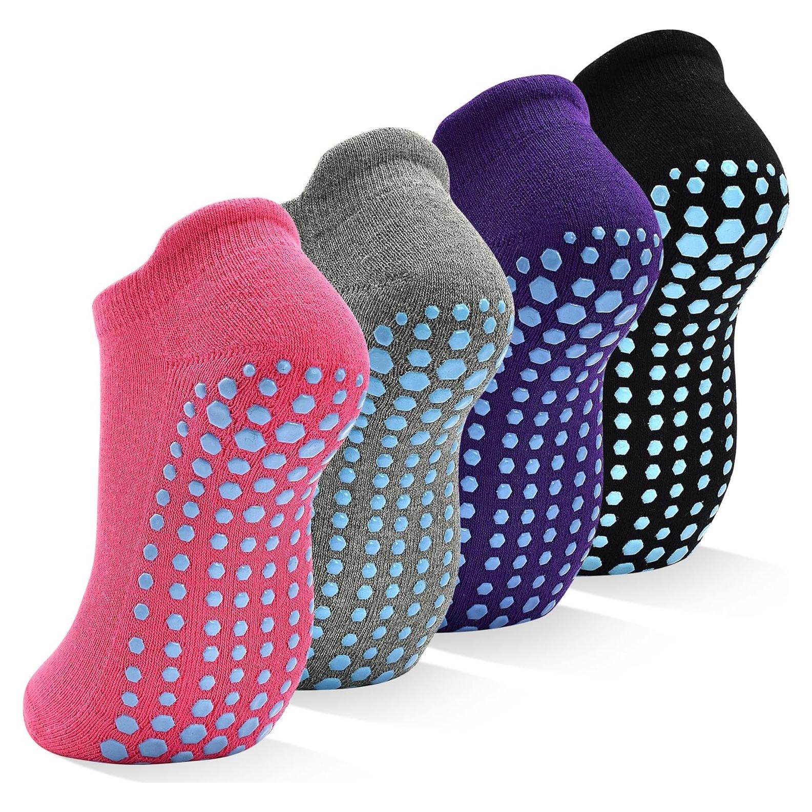 Calcetines Antideslizantes SkiBeaut para Mujeres - 4 Pares 5-12