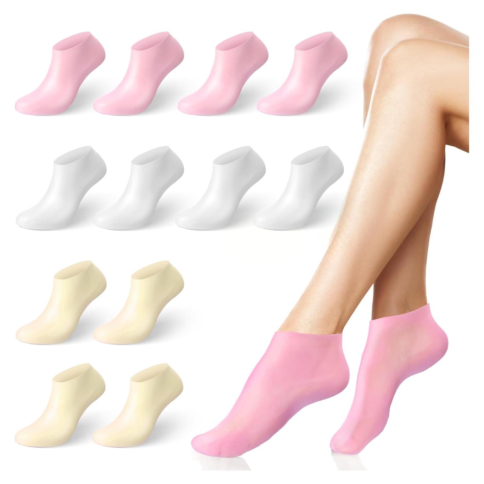 6 Pares de Calcetines Hidratantes de Silicona Vodolo para Pies