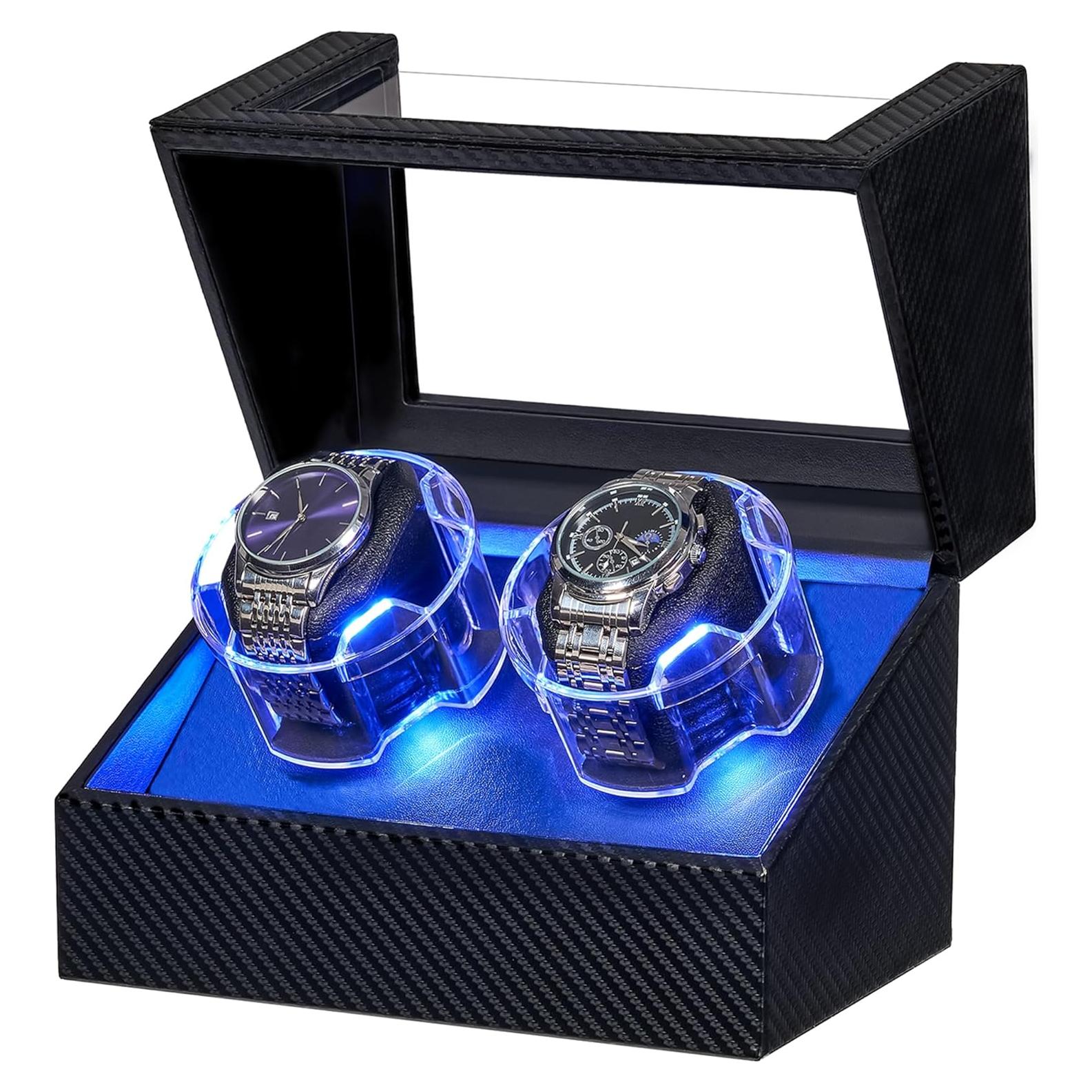 Reloj Winder ANWBROAD Doble Automático con LED UJWW016C