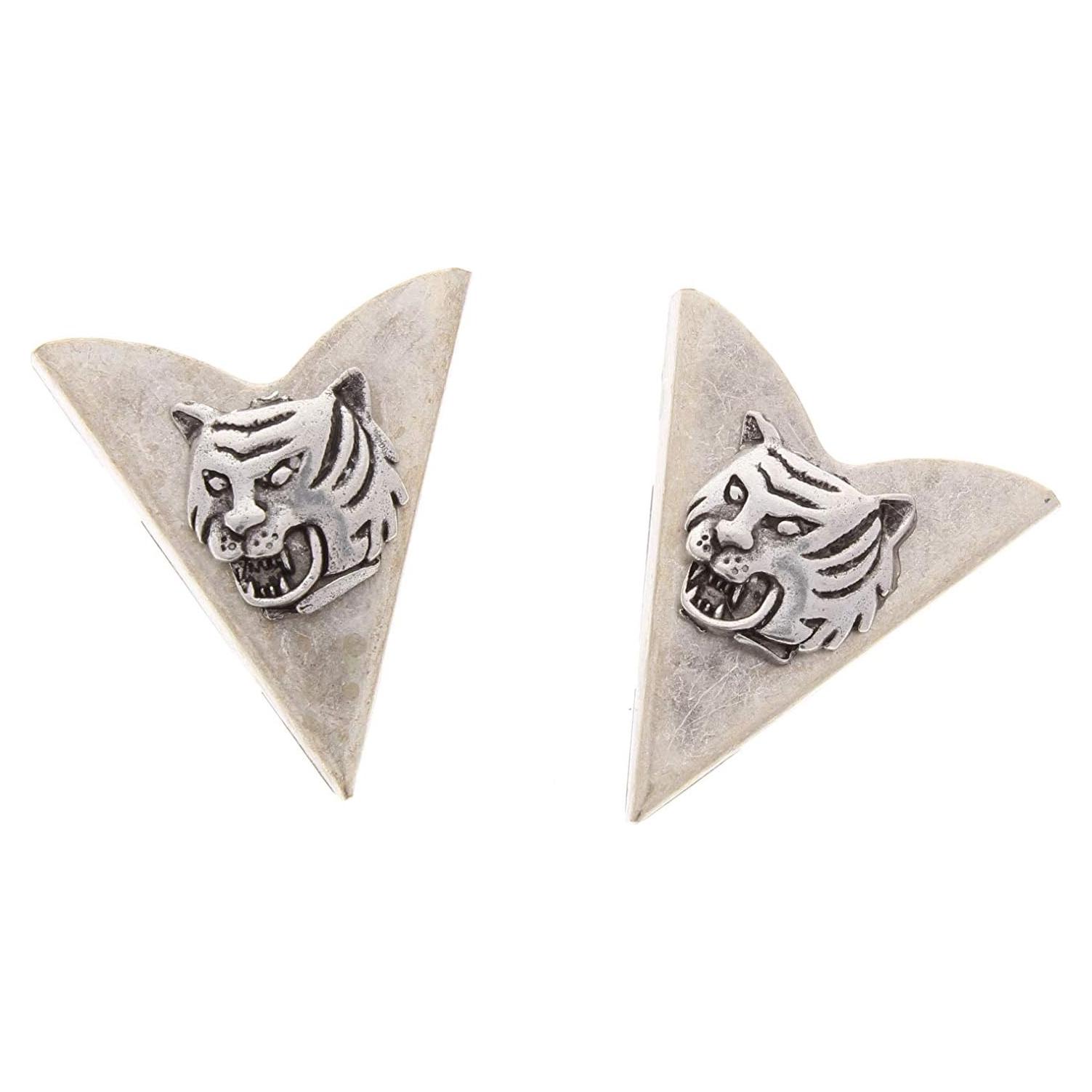 Puntas de Collar con Encanto de León HHH - Acabado Plateado