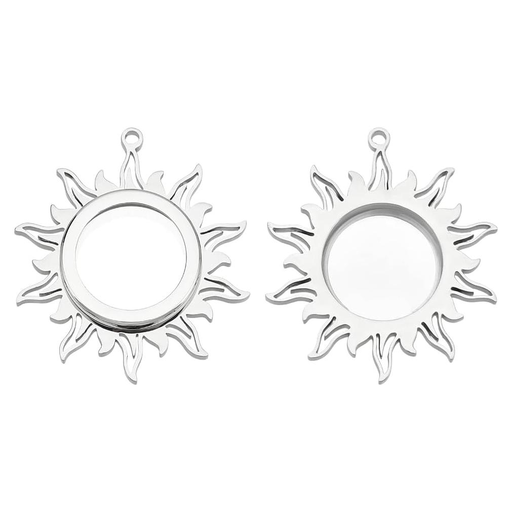 Colgante Flotante de Acero Inoxidable UNICRAFTALE 39mm Sol