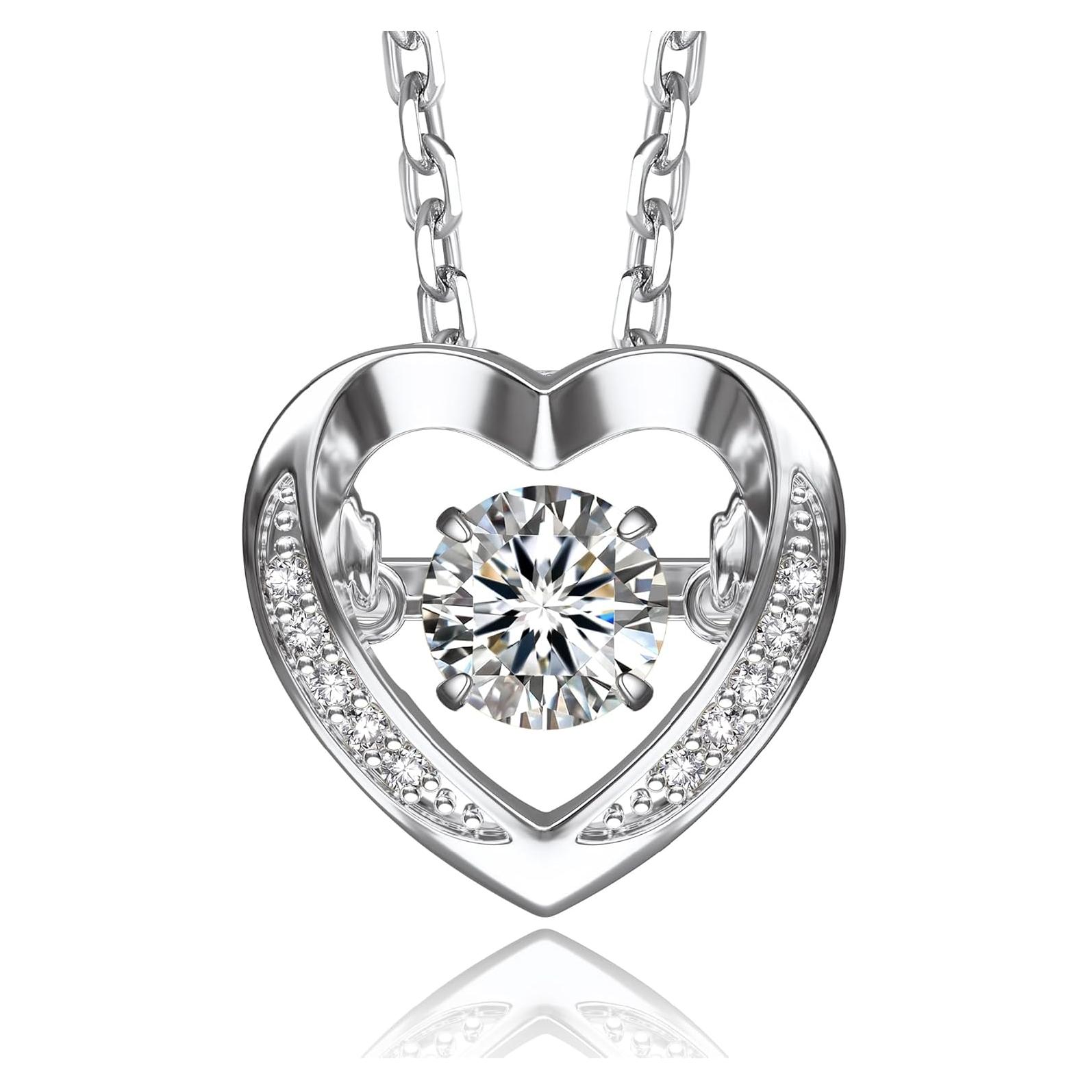 Collar de Moissanita Bailarín MomentWish 1.27 Quilates Plata 925