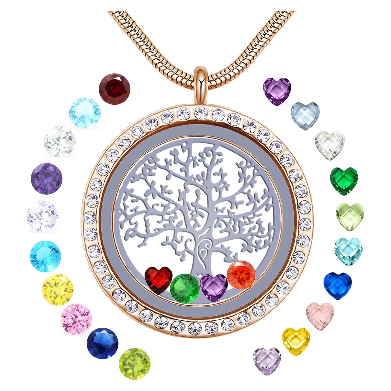 Colgante Locket Flotante Árbol de la Vida GOKING Oro 18K