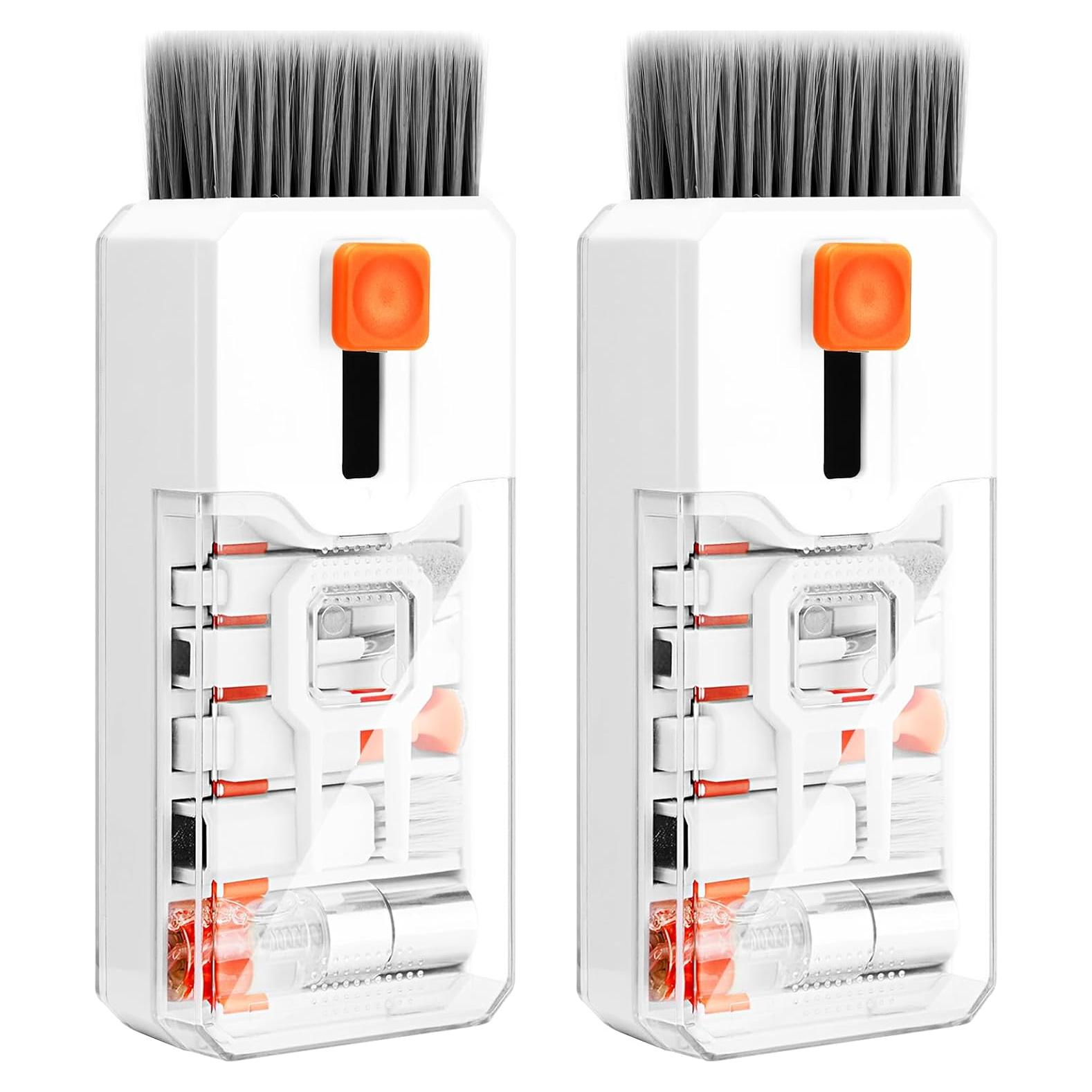 Kit de limpieza multifuncional Ordilend 2 piezas para teclado y pantalla