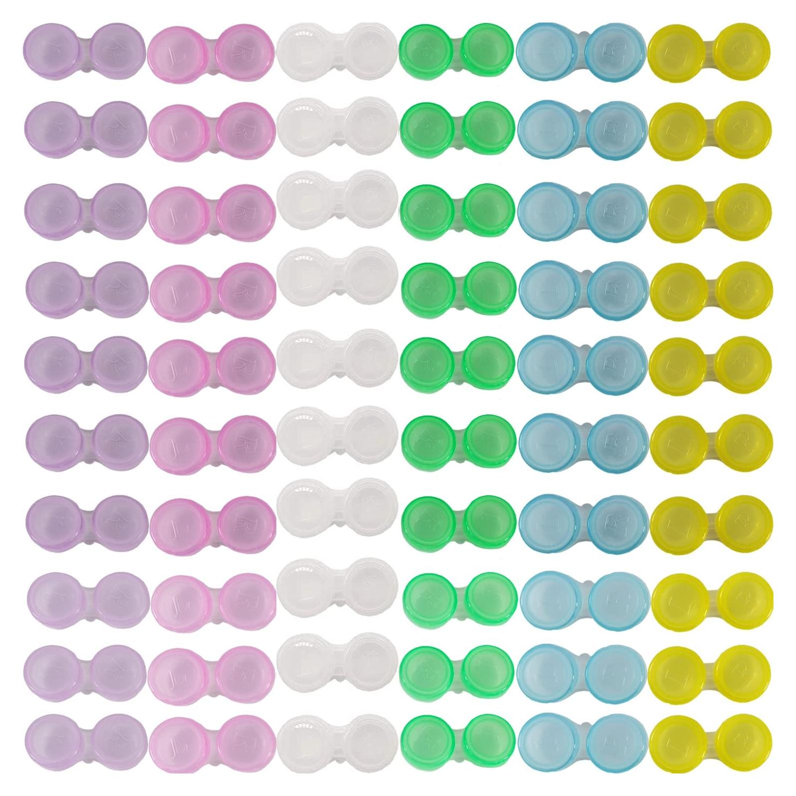 Estuches para Lentes de Contacto TIHOOD 60PCS 6 Colores
