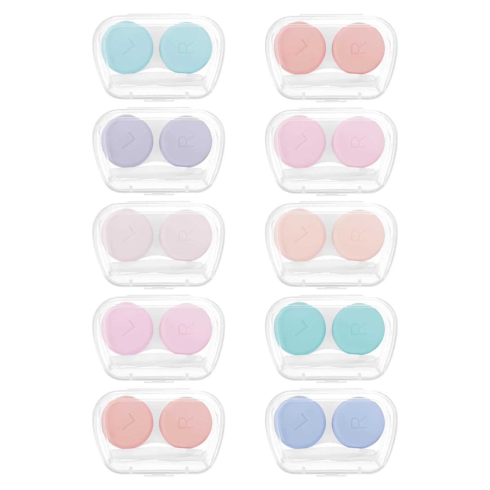 Estuche para Lentes de Contacto ValueBargain 10 Pcs Coloridos