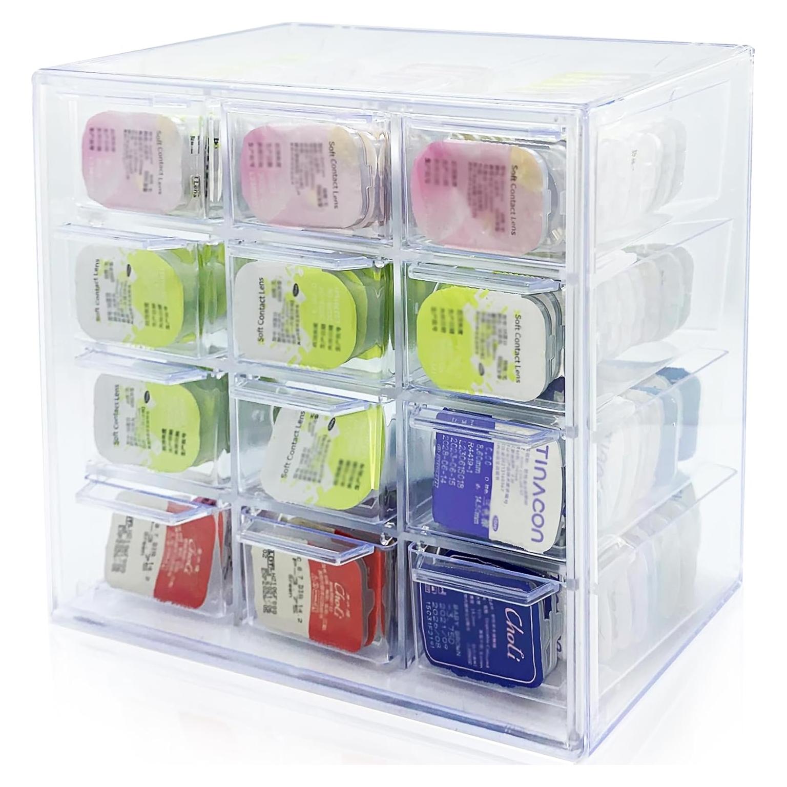 Organizador de Lentes de Contacto LCFALO con 12 Compartimentos