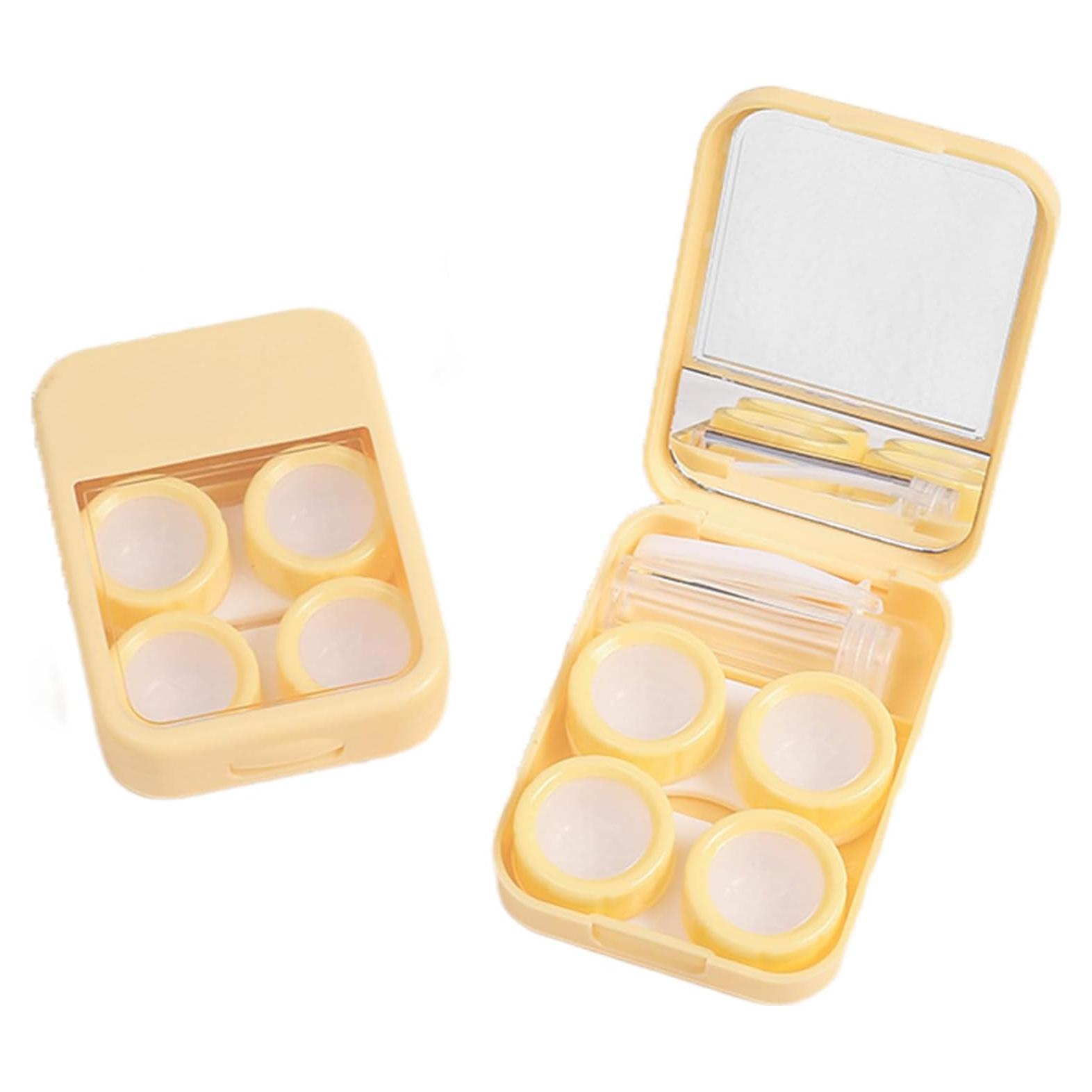 Kit de Cuidado para Lentes de Contacto Amarillo 5 en 1