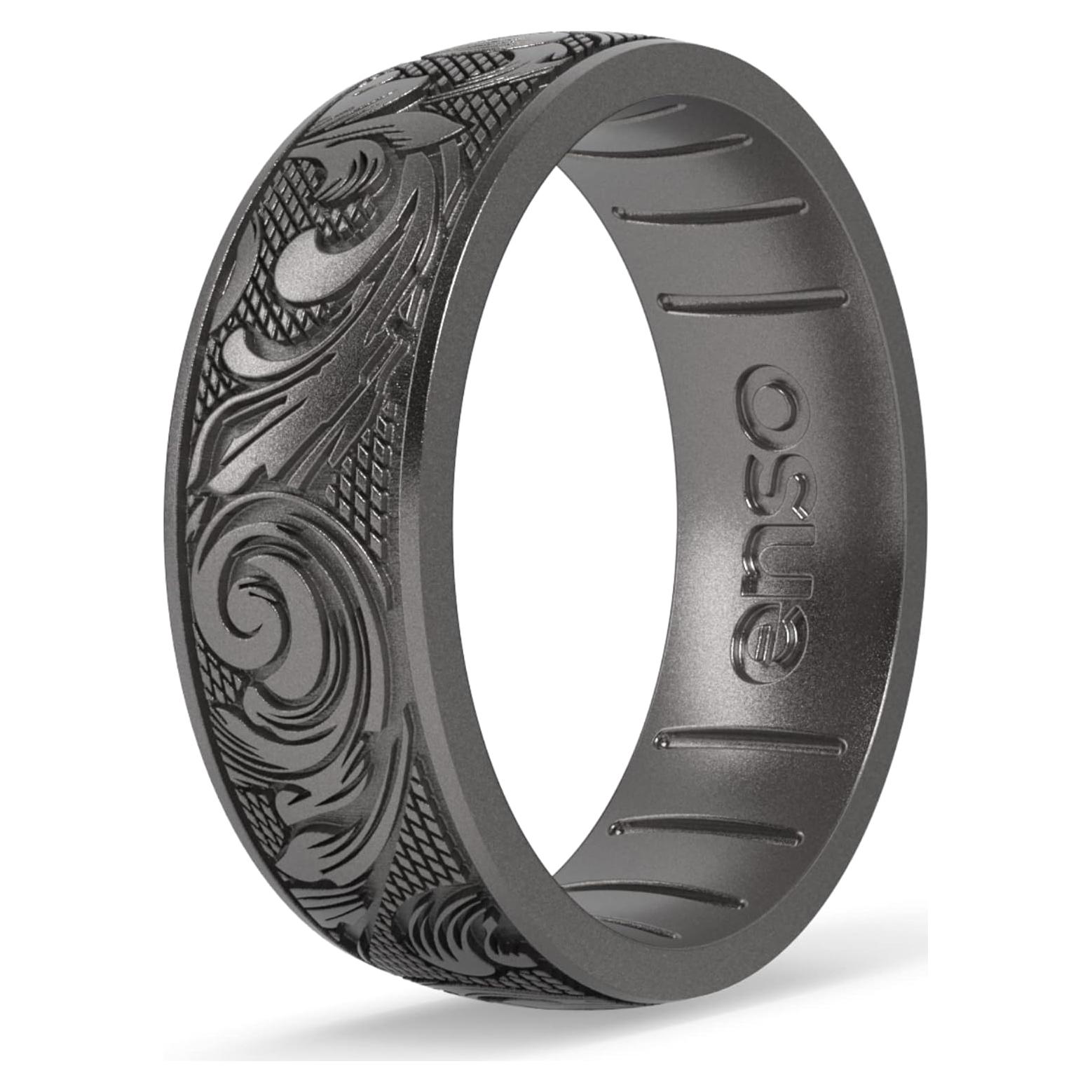 Anillo de Silicona Enso Rings Signature - Talla 12 - Color Platino