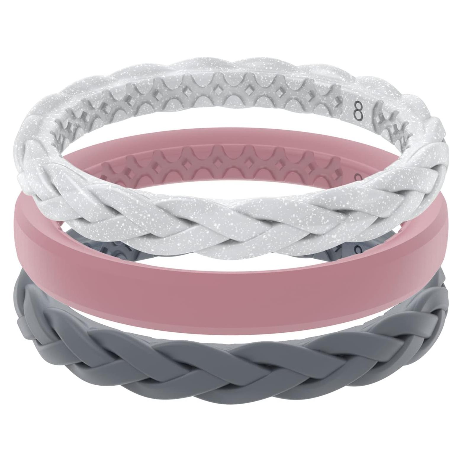 Anillos Apilables de Silicona Groove Life para Mujeres - Serenidad, T.5