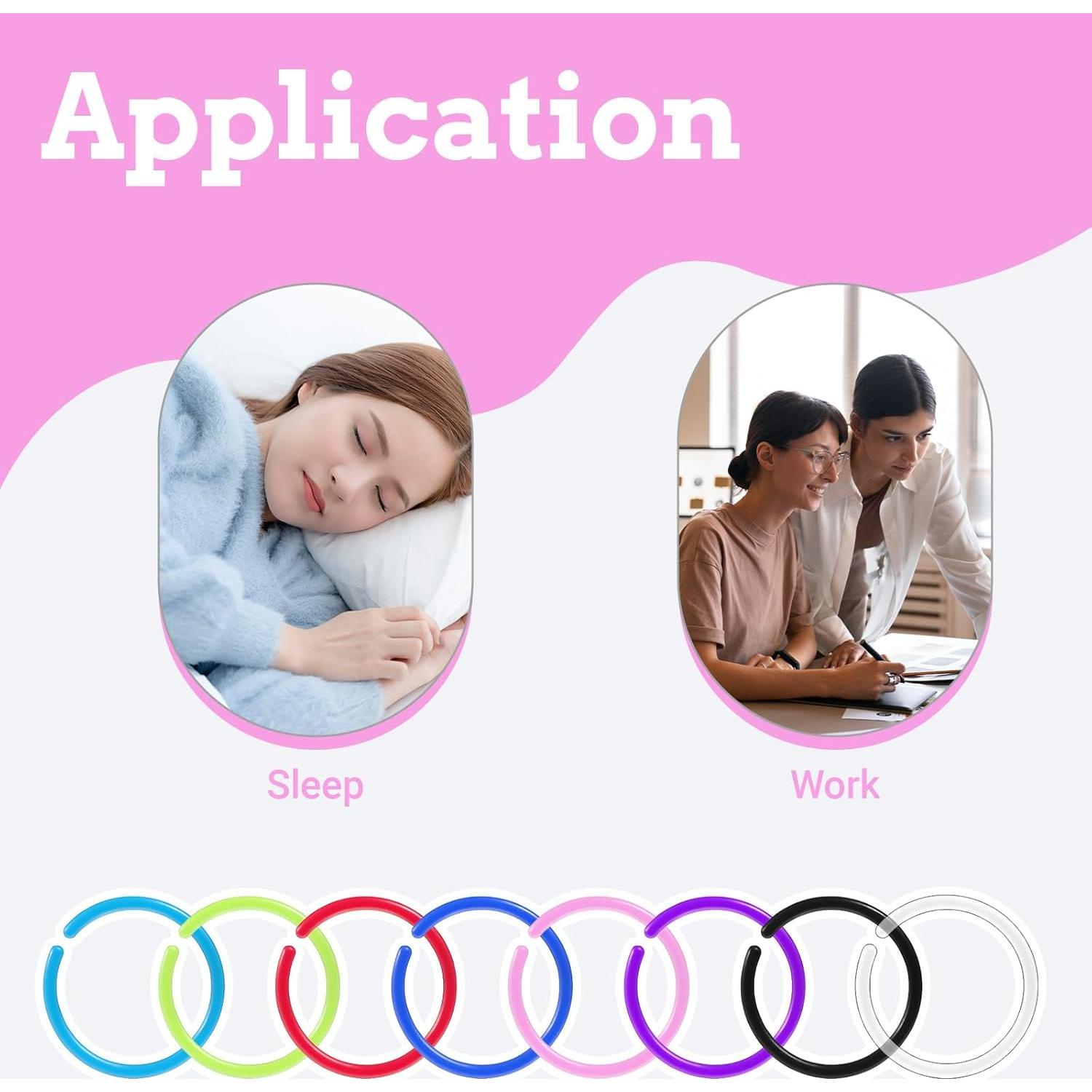 16 Anillos Nasales de Resina Coloridos 9mm Alrhso