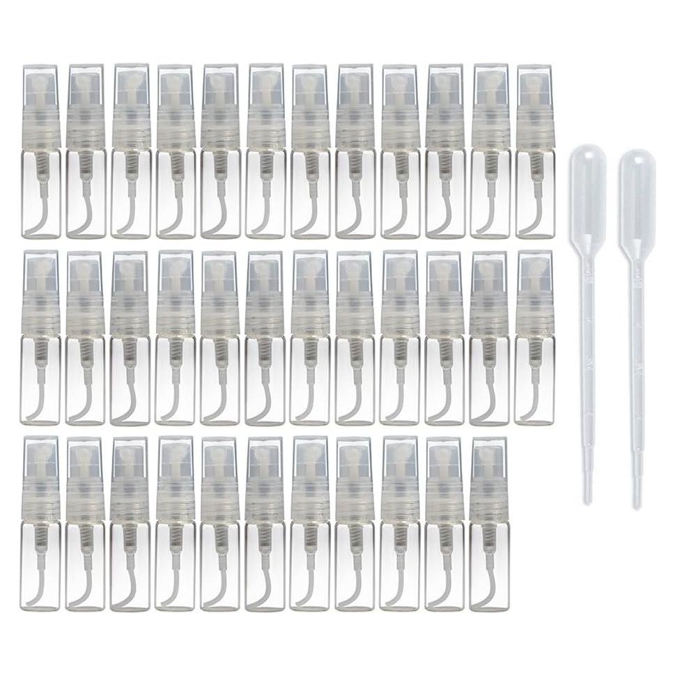 35 Botellas Atomizadoras de Vidrio Enslz 3ml Recargables