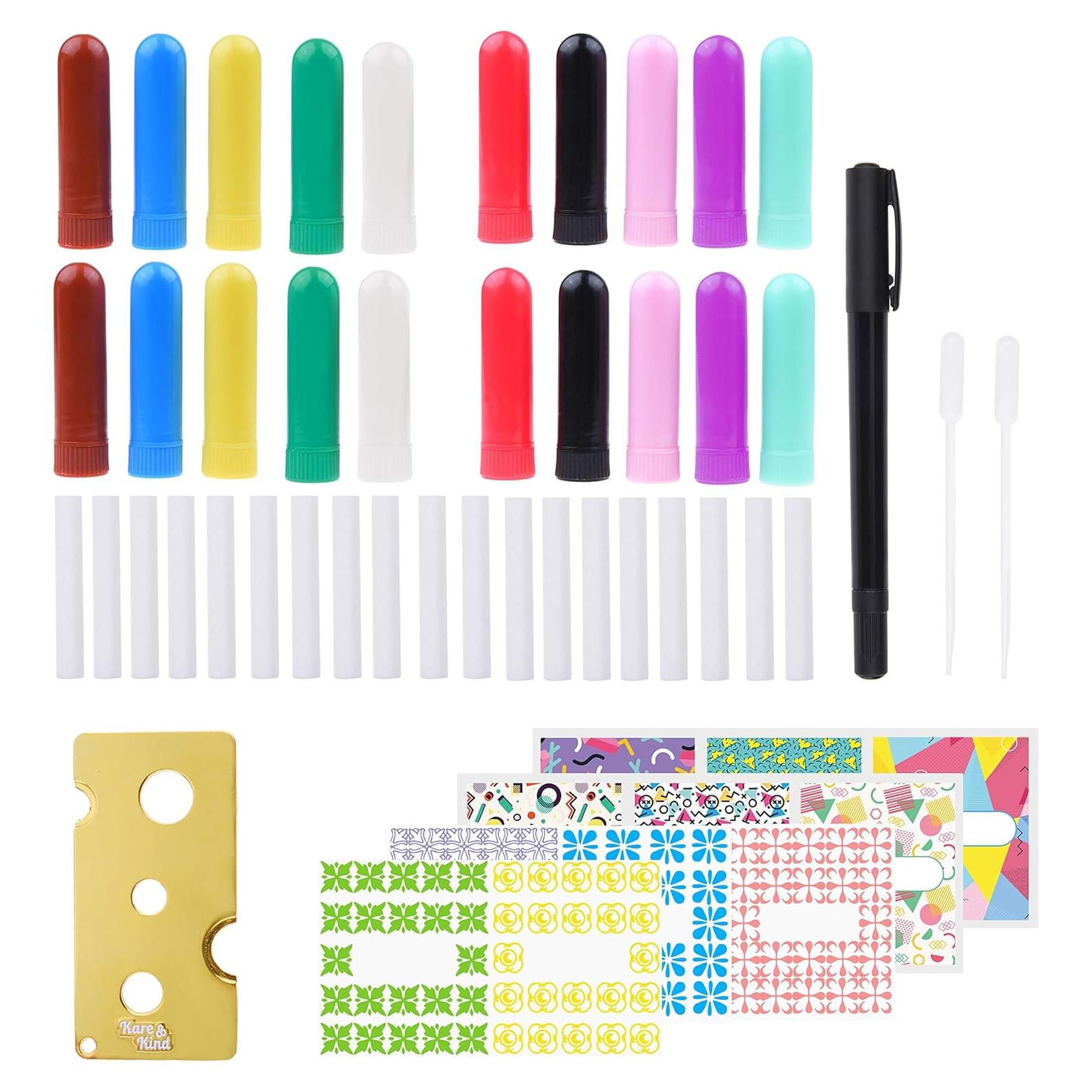 Kit Tubos Inhaladores Nasales Kare & Kind - 20 Tubos Vacíos