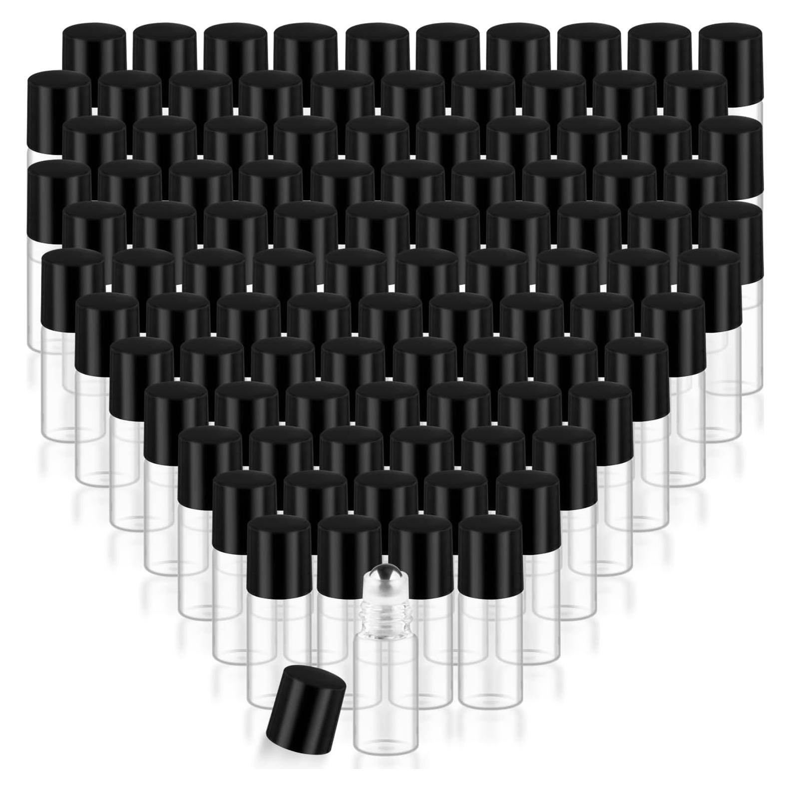Cositina 100 Botellas Roller de Vidrio 3ml A Prueba de Fugas