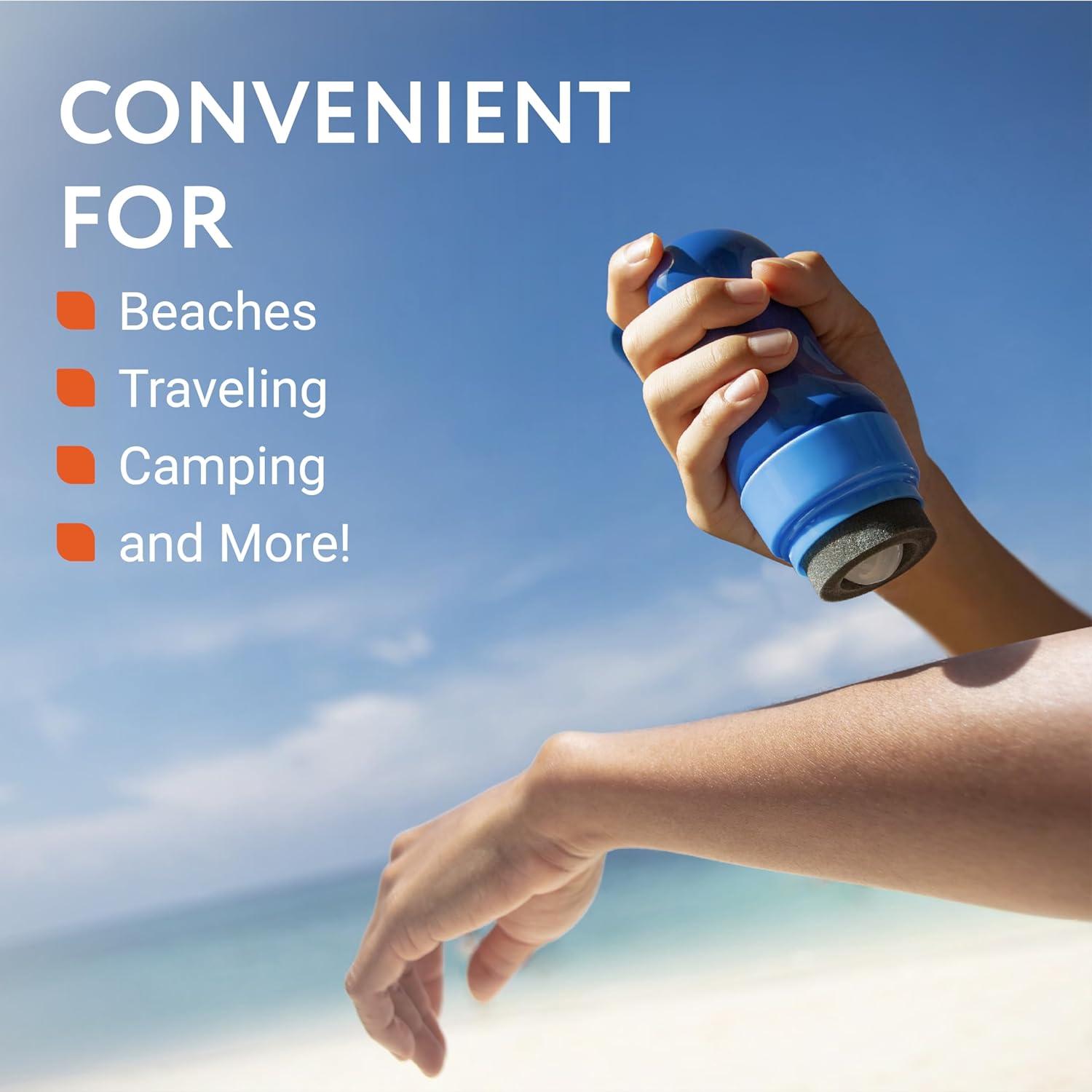 Aplicador de Protector Solar Recargable IMPRESA 177 ml con Esponjas