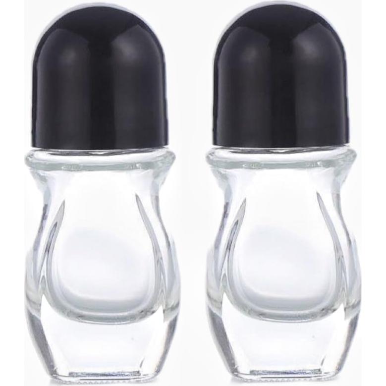 2 Botellas de Aceite Esencial de Vidrio 30ml LNYMZD Negro