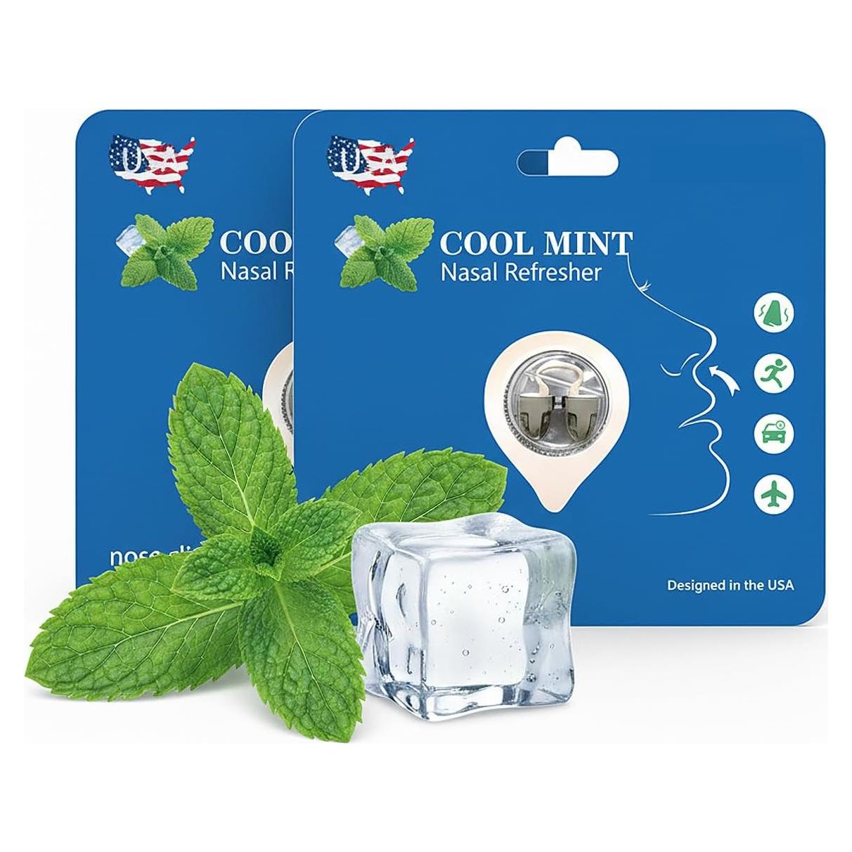 Clip Nasal Refrescante WESOCES con Aceite de Menta - 2 Pack