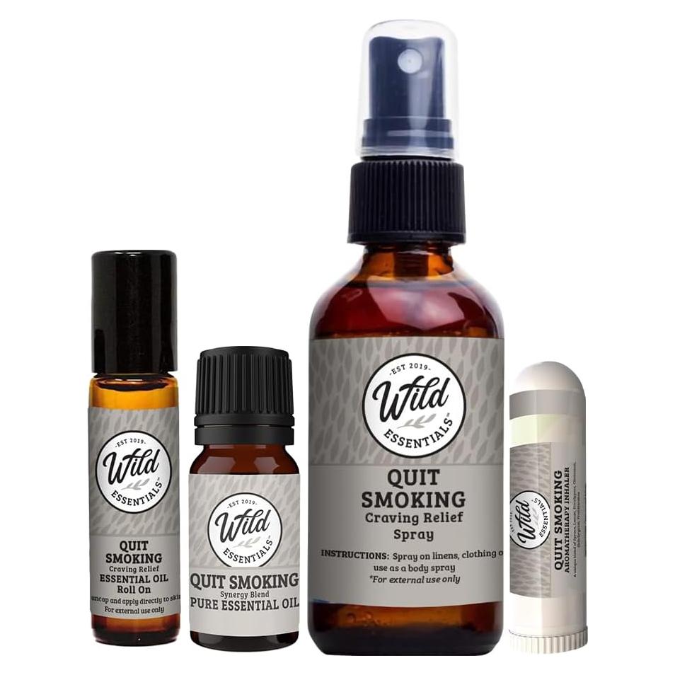 Inhalador Nasal Wild Essentials para Dejar de Fumar - Set 4 Piezas