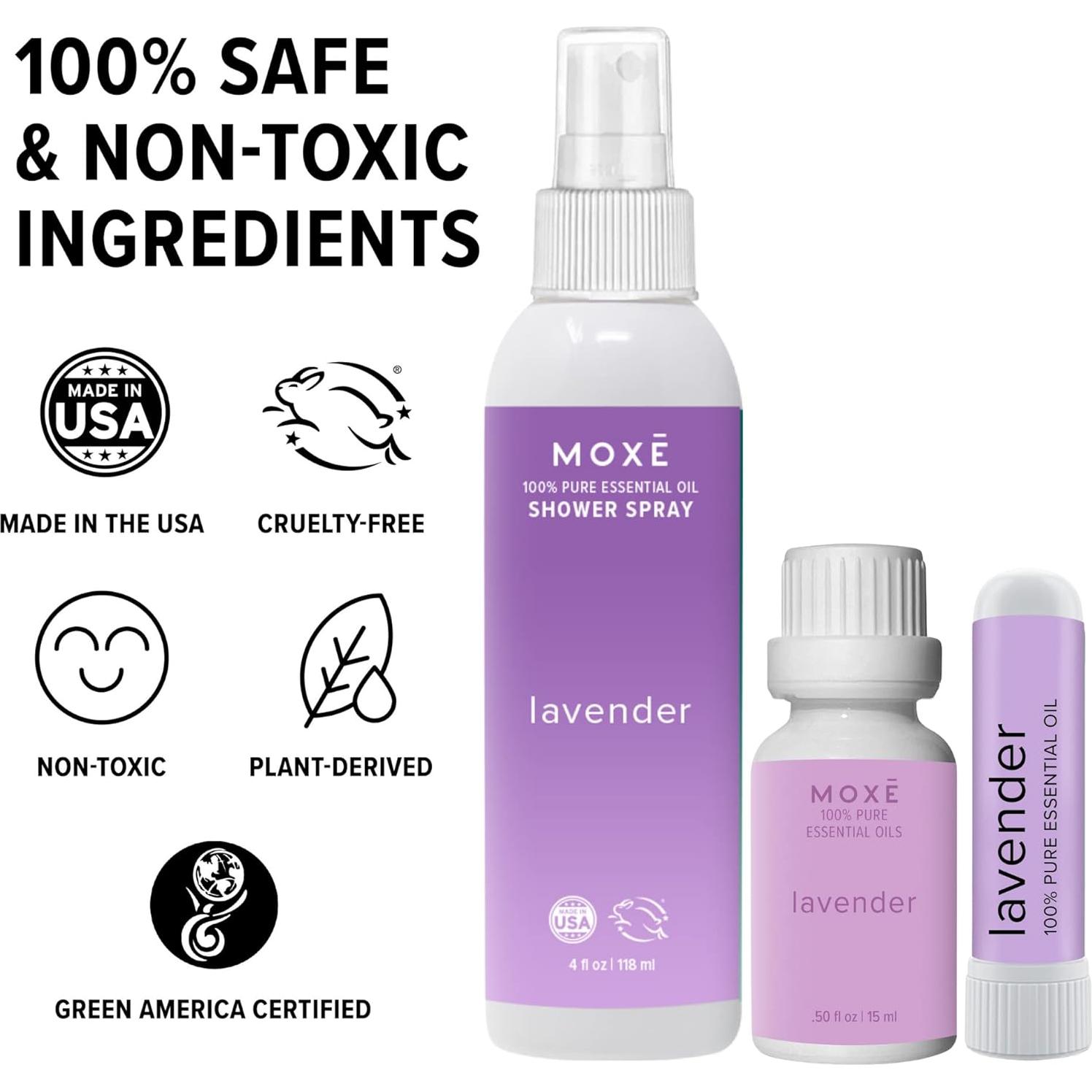 Set de Regalo Aromaterapia MOXE Lavanda 118 ml Aceite Esencial