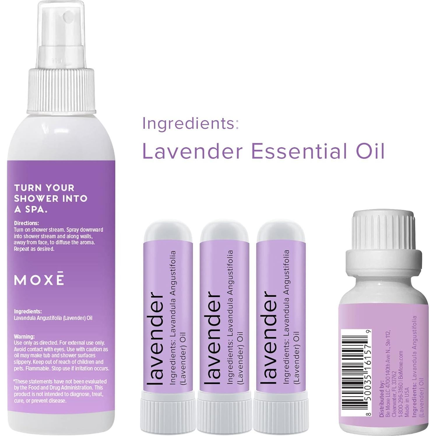 Set de Regalo Aromaterapia MOXE Lavanda 118 ml Aceite Esencial