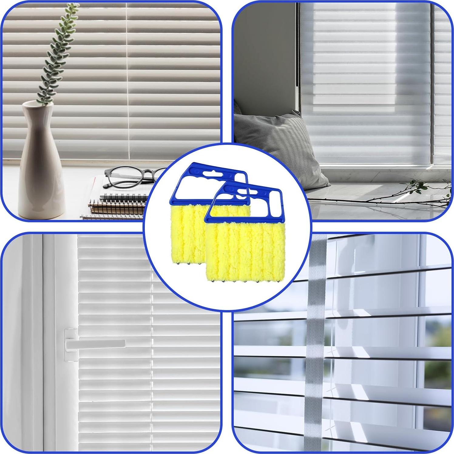 Juego de 2 Limpiadores de Persianas Alrhso - Lavables y Ergonómicos