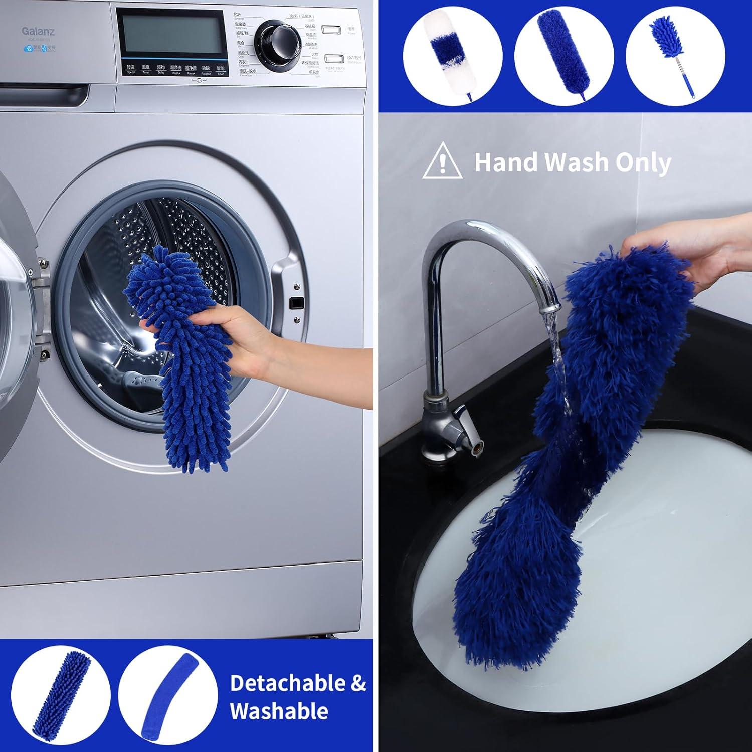 Kit de Plumones de Limpieza PHABLUS 10PCS con Polo Extensible 254cm