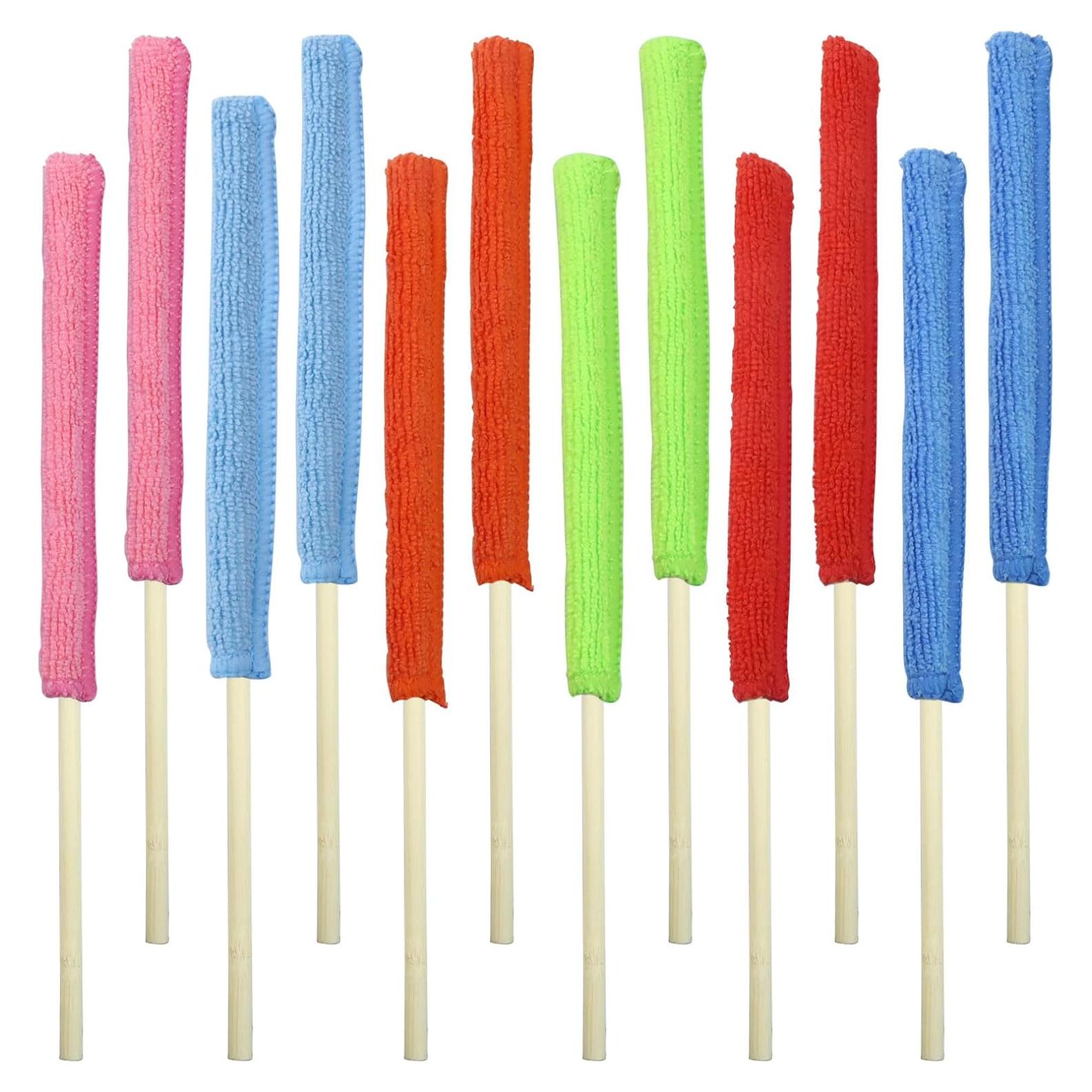 Paquete de 12 Varitas de Plumería Microfibra AKVIBG 26cm