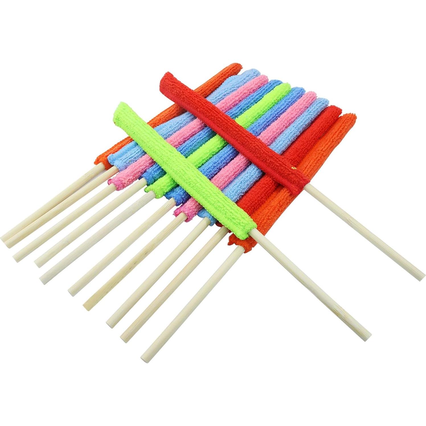 Paquete de 12 Varitas de Plumería Microfibra AKVIBG 26cm