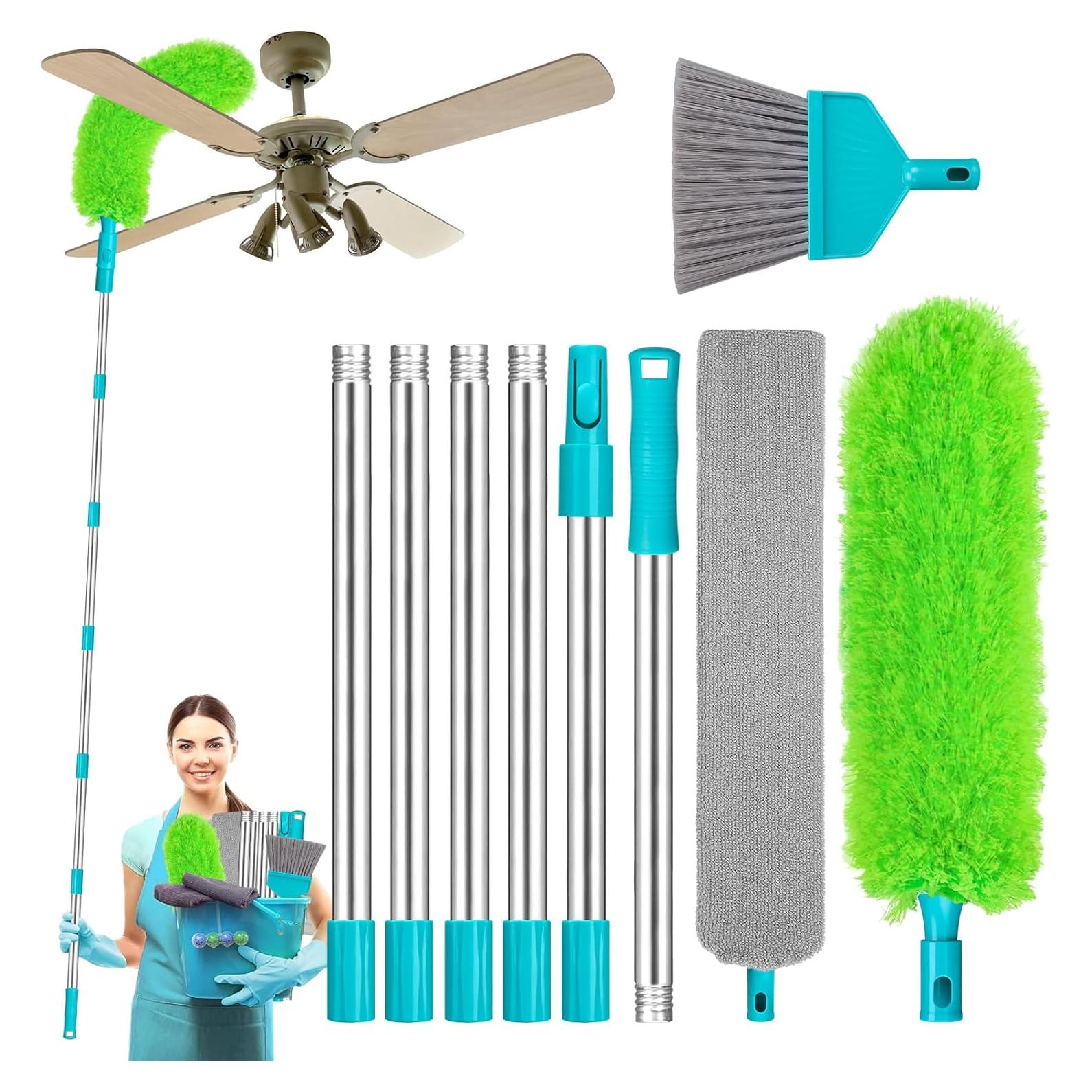 Kit de Plumeros RLOW 6 PZS Extensibles y Flexibles para Limpieza