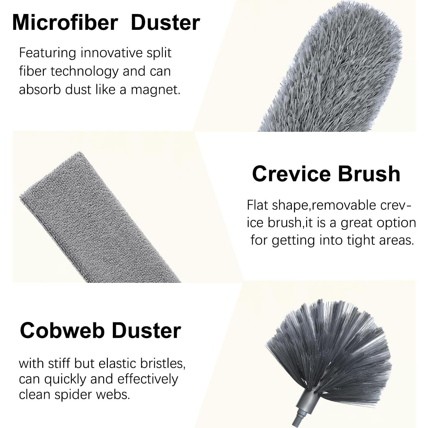 Plumero de Microfibra BAIDOON 254 cm Extensible 4 en 1