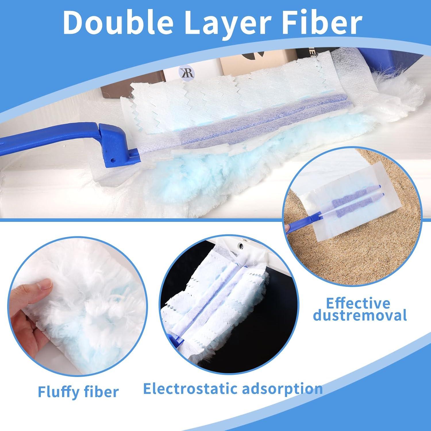 Kit de Plumero HDOET con 30 Recargas y Mango Azul