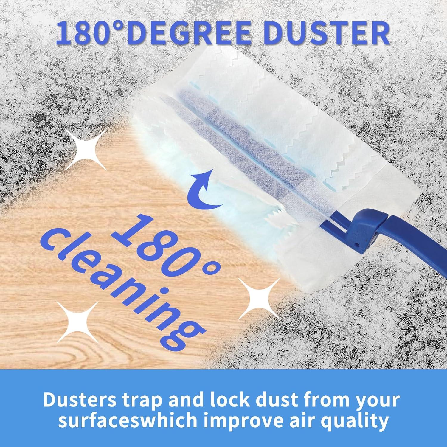 Kit de Plumero HDOET con 30 Recargas y Mango Azul