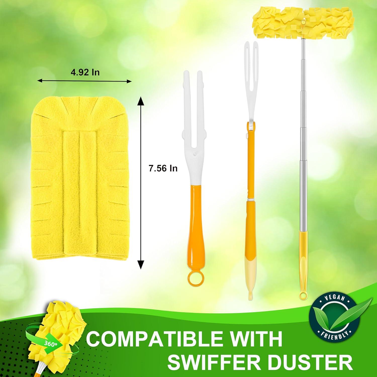 Recargas de Plumero Reutilizables Yicotira 6 Paquete Microfibra