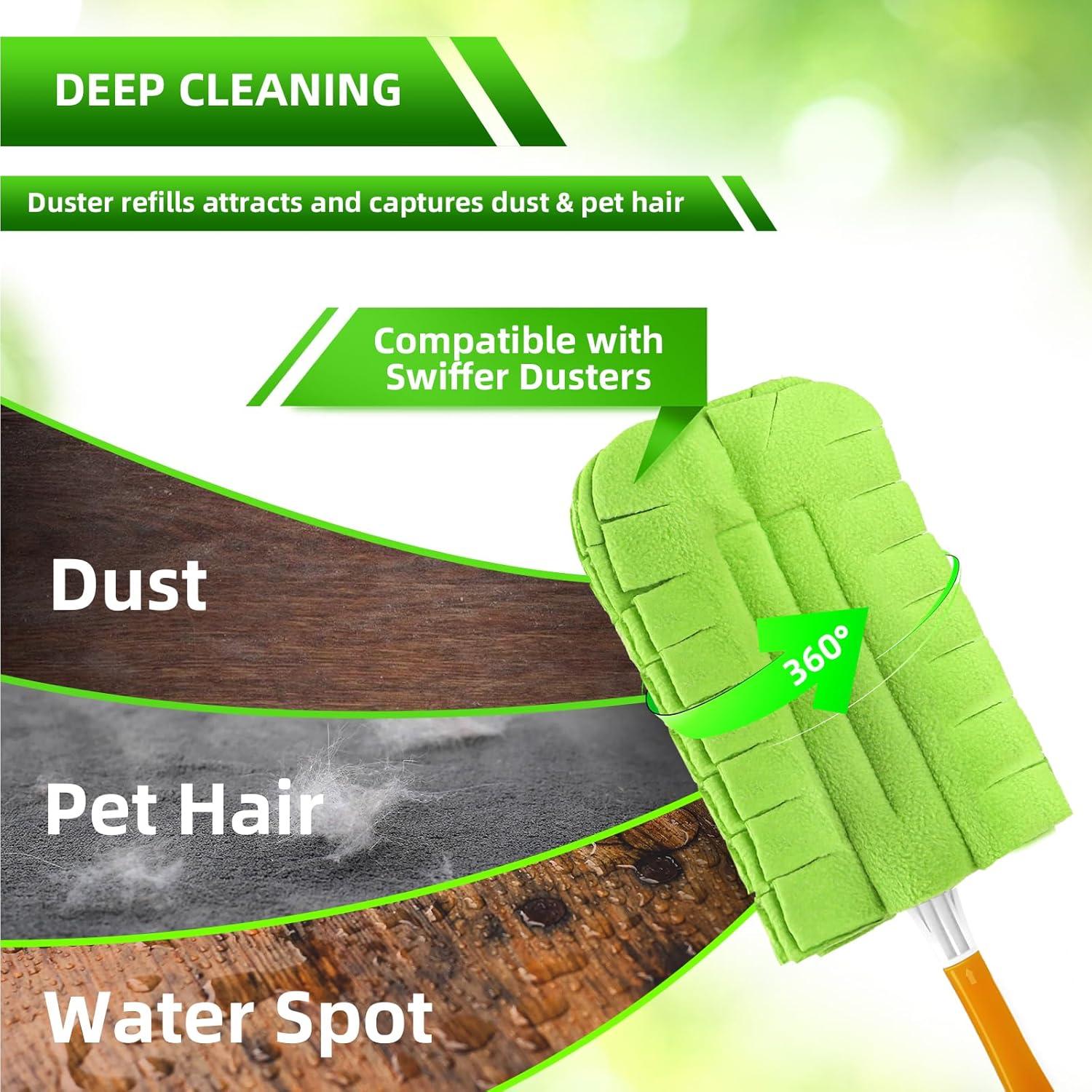 Recargas de Plumero Reutilizables Yicotira 6 Paquete Microfibra