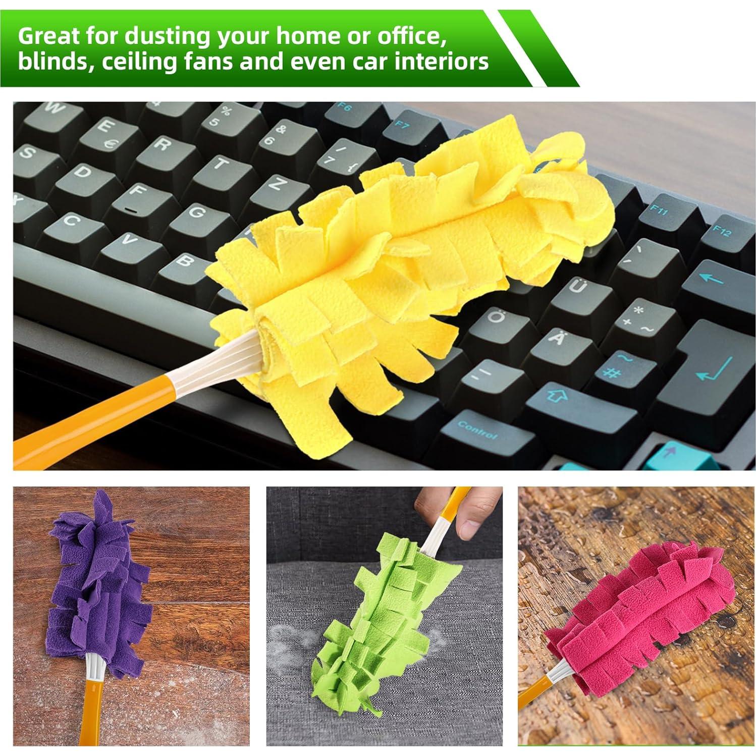 Recargas de Plumero Reutilizables Yicotira 6 Paquete Microfibra