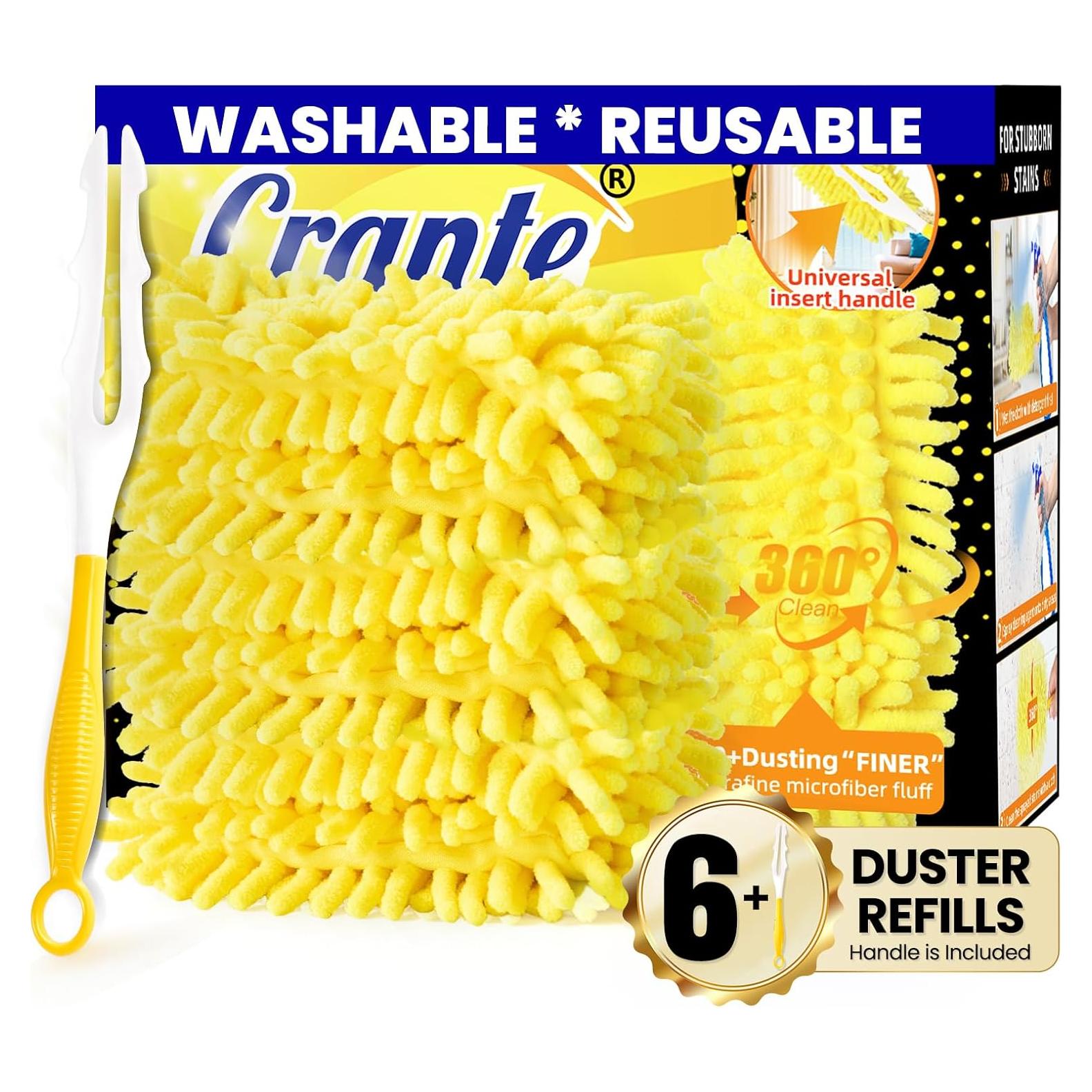 Recargas Duster Reutilizables CRANTE 6 Paquetes + Mango